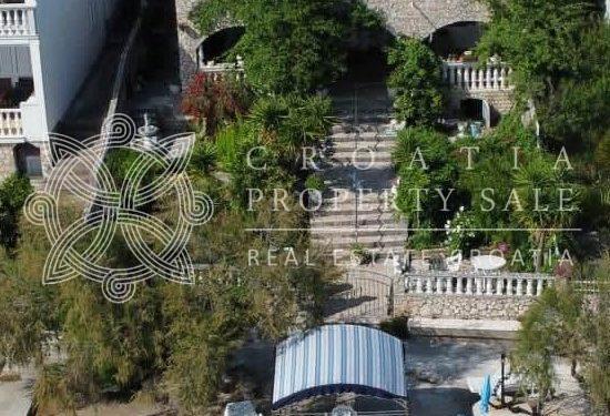 Croatia Trogir Riviera large waterfront house with four apartments for sale