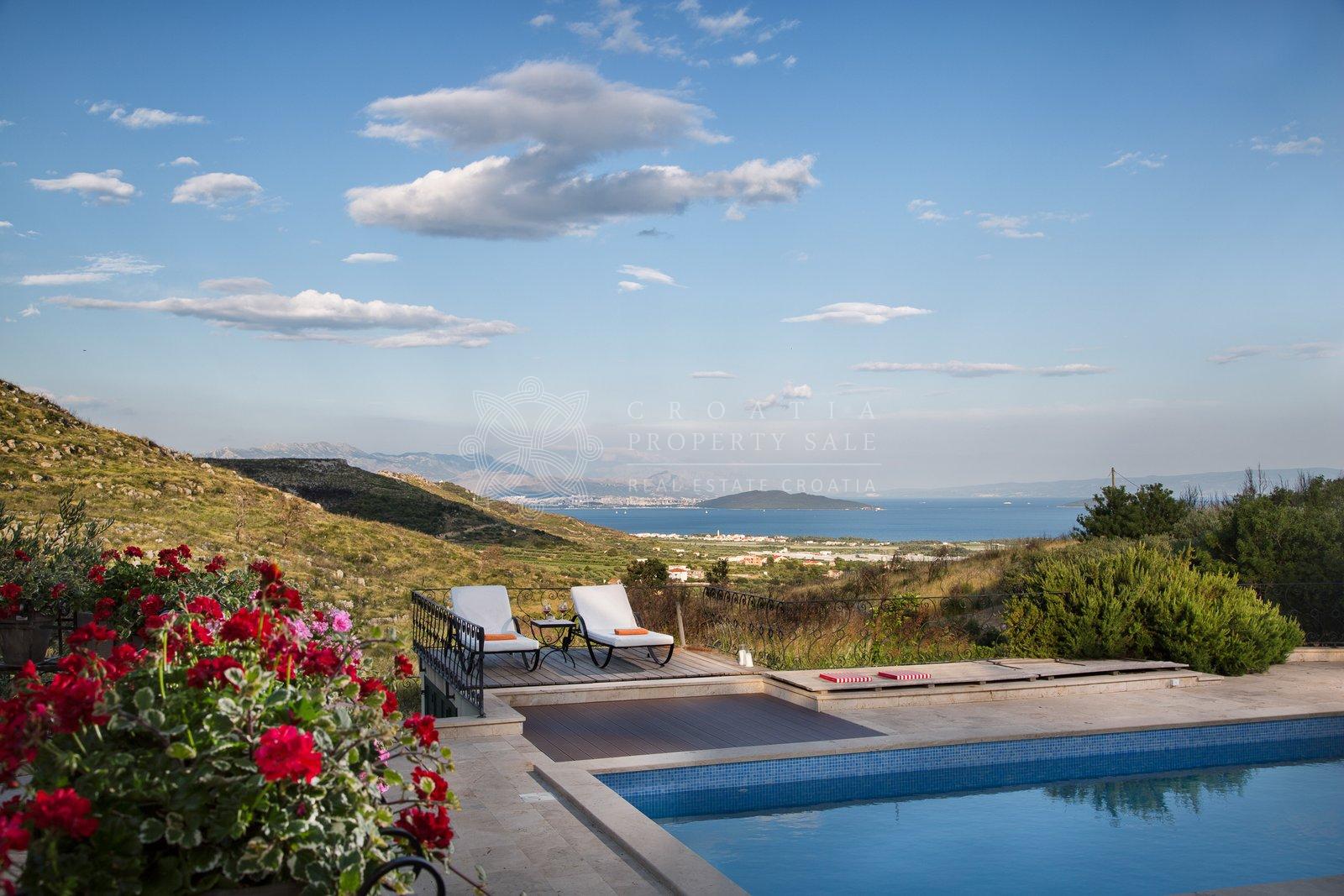 Croatia Trogir area sea view real estate for sale