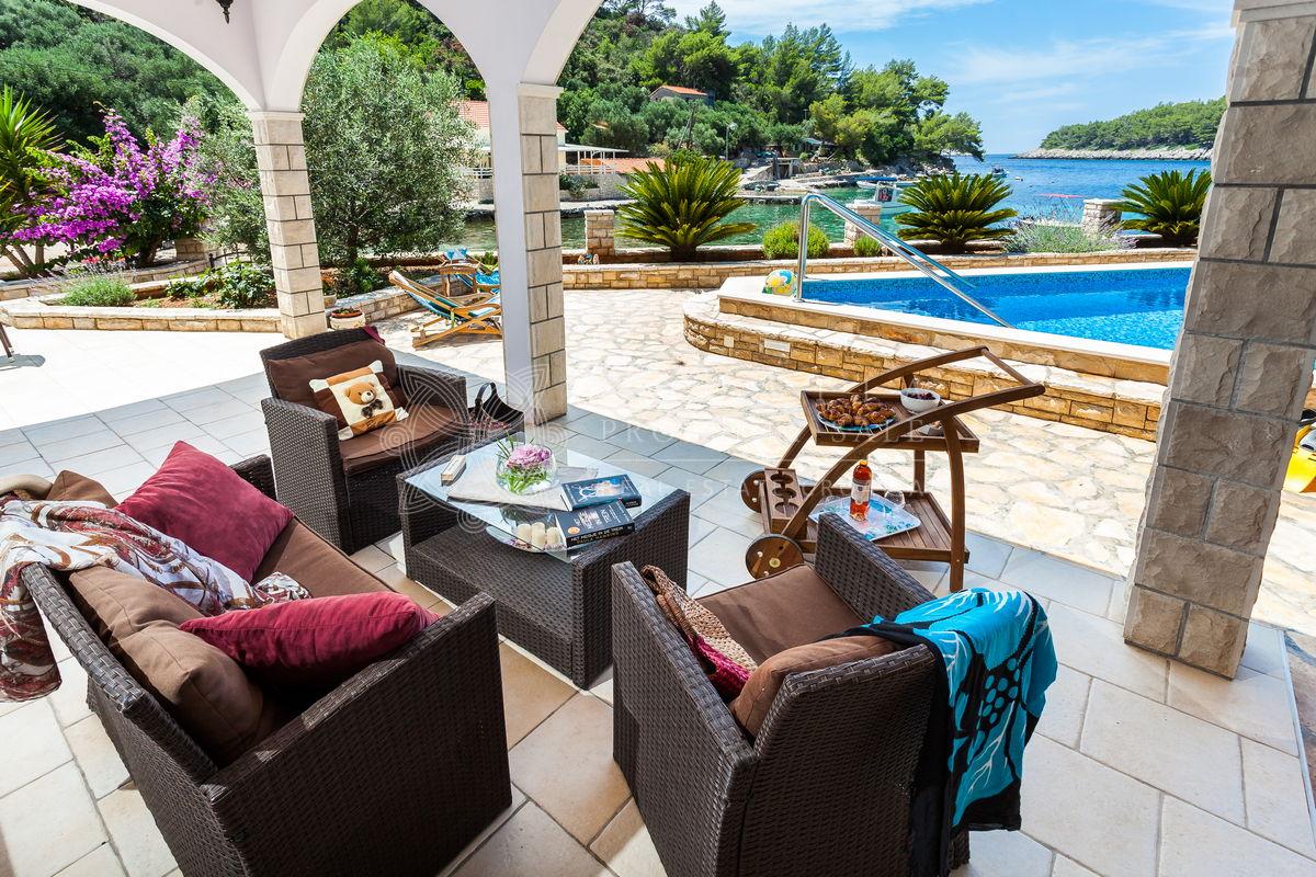 Croatia Korcula island beachfront villa for sale