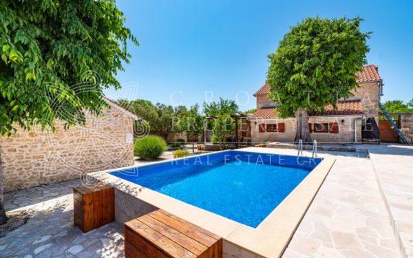 Croatia Zadar Nin area renovated stone pool houses for sale