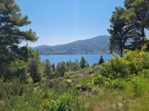 Korcula island building land with sea view for sale