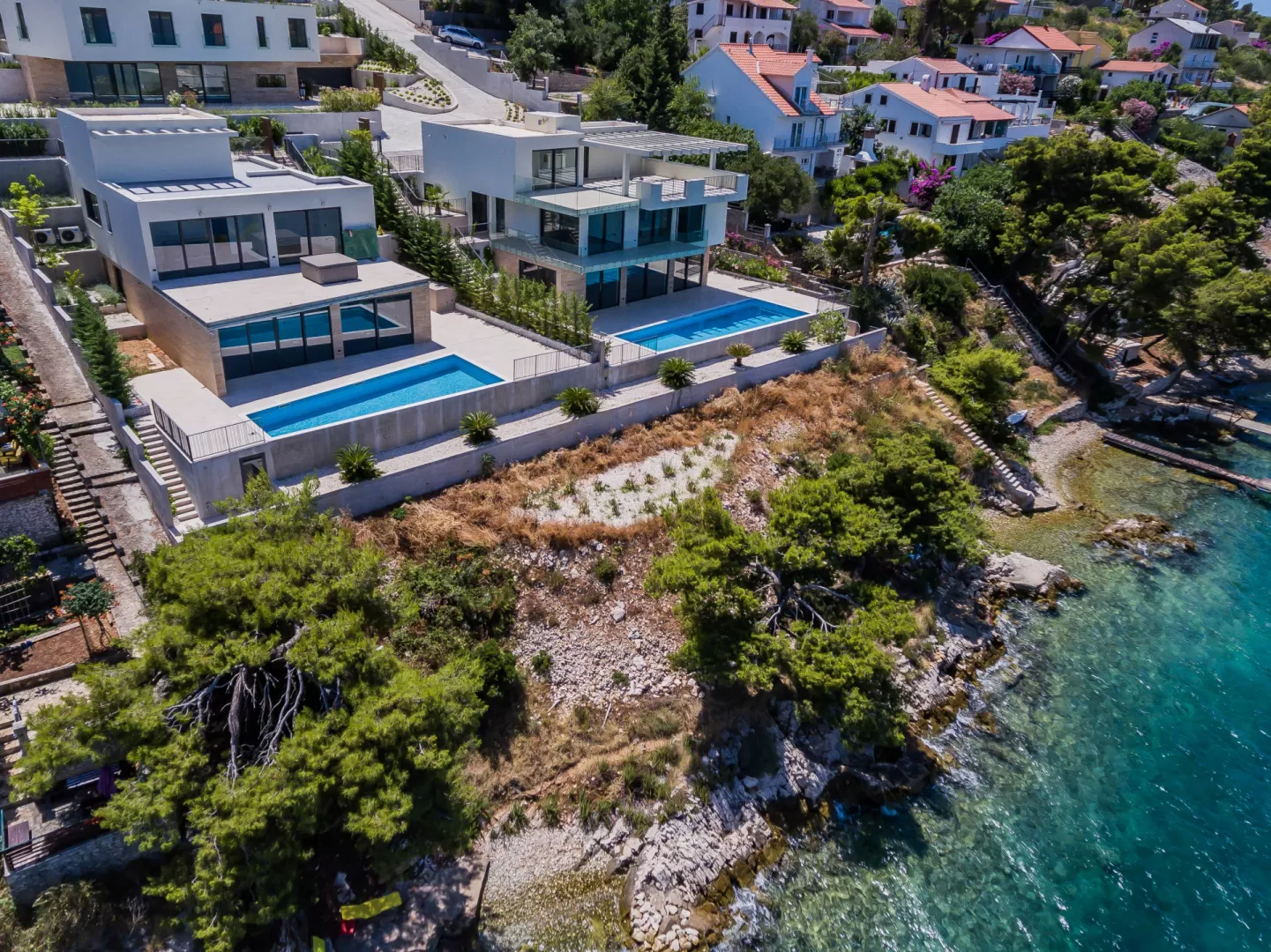 New modern villa for sale seafront Trogir area Croatia