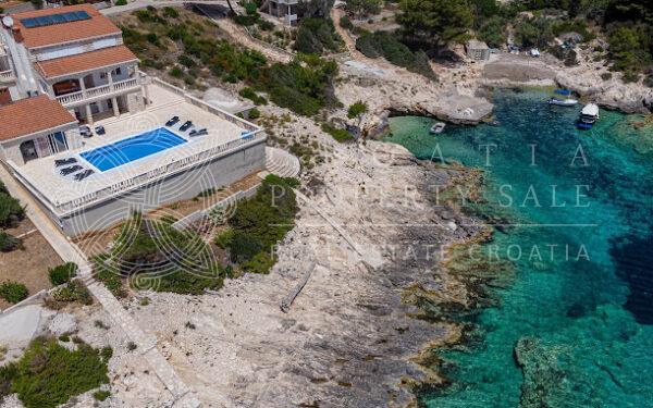 Croatia Korcula exquisite waterfront villa with pool for sale