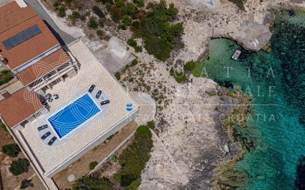 Croatia Korcula exquisite waterfront villa with pool for sale
