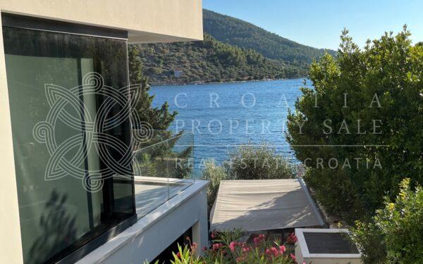 Croatia Korcula island waterfront modern pool villa for sale