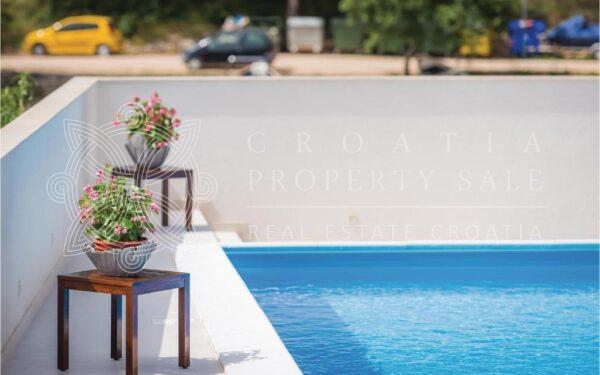 Croatia Sibenik area waterfront villa with pool for sale