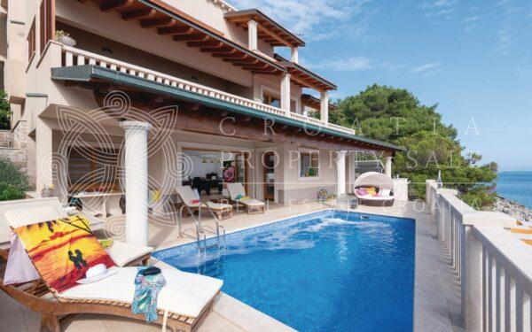 Croatia Korcula island seafront pool villa for sale