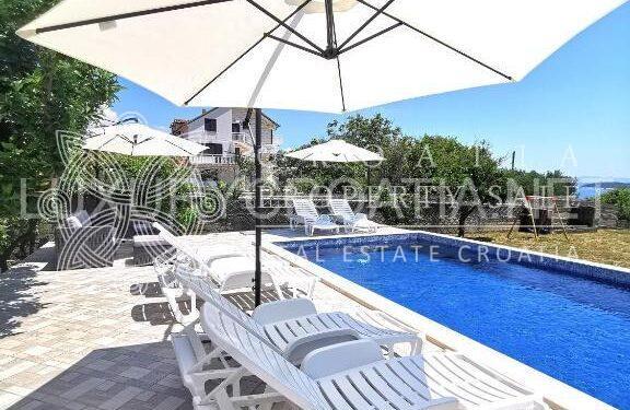 Croatia Orebic area pool villa with sea view for sale
