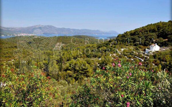 Croatia Korcula island home with sea view for sale