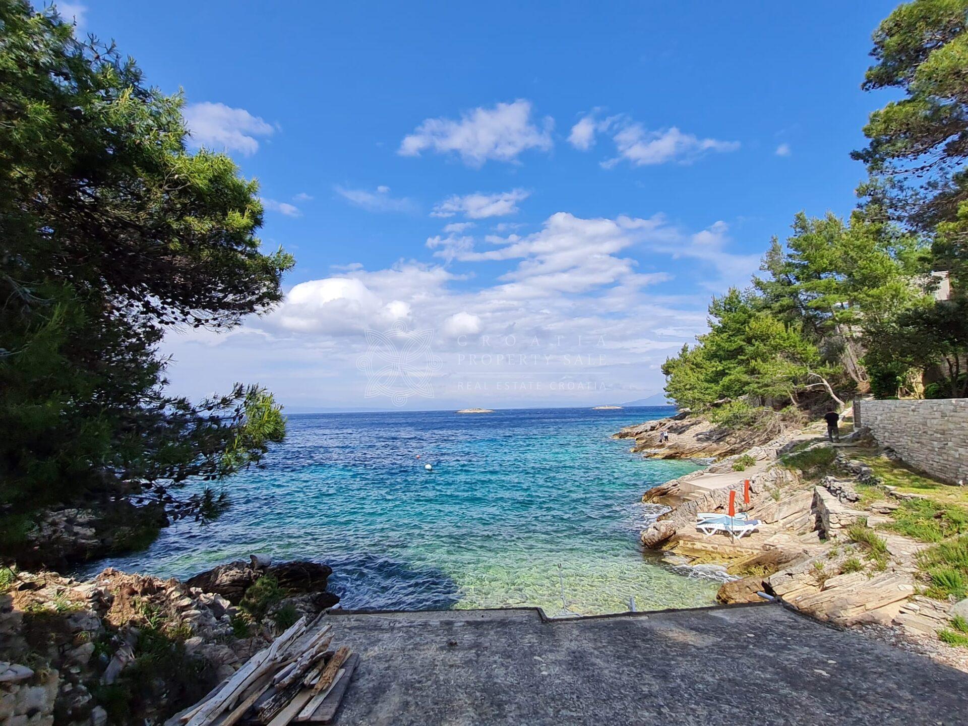Croatia Korcula island waterfront home for sale
