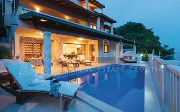Croatia Korcula island first row to the sea pool villa for sale
