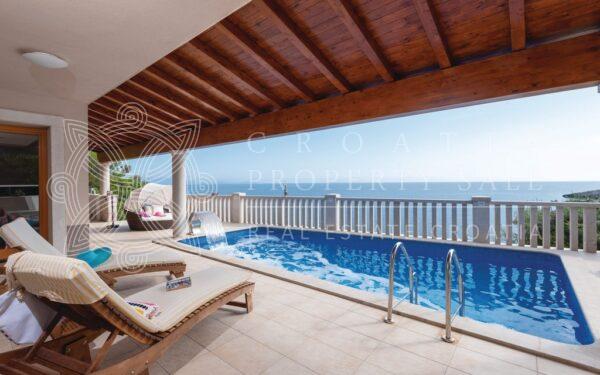Croatia Korcula island first row to the sea pool villa for sale