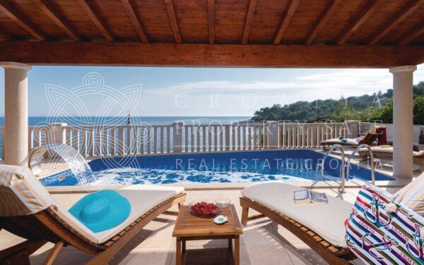 Croatia Korcula island first row to the sea pool villa for sale
