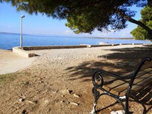 Seaview house for sale by the beach on island of Pag