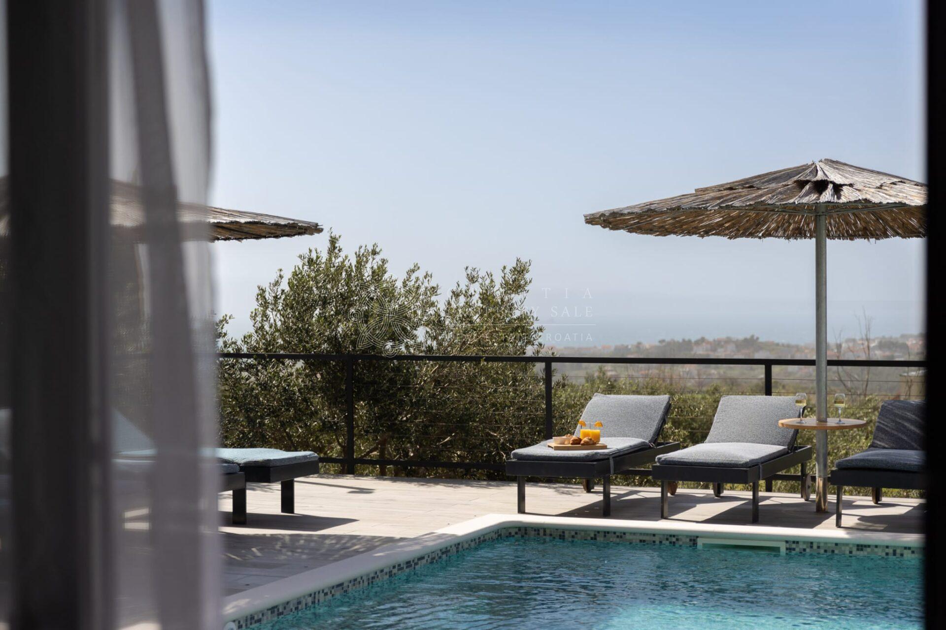 Croatia Split area modern villa with panoramic sea views for sale
