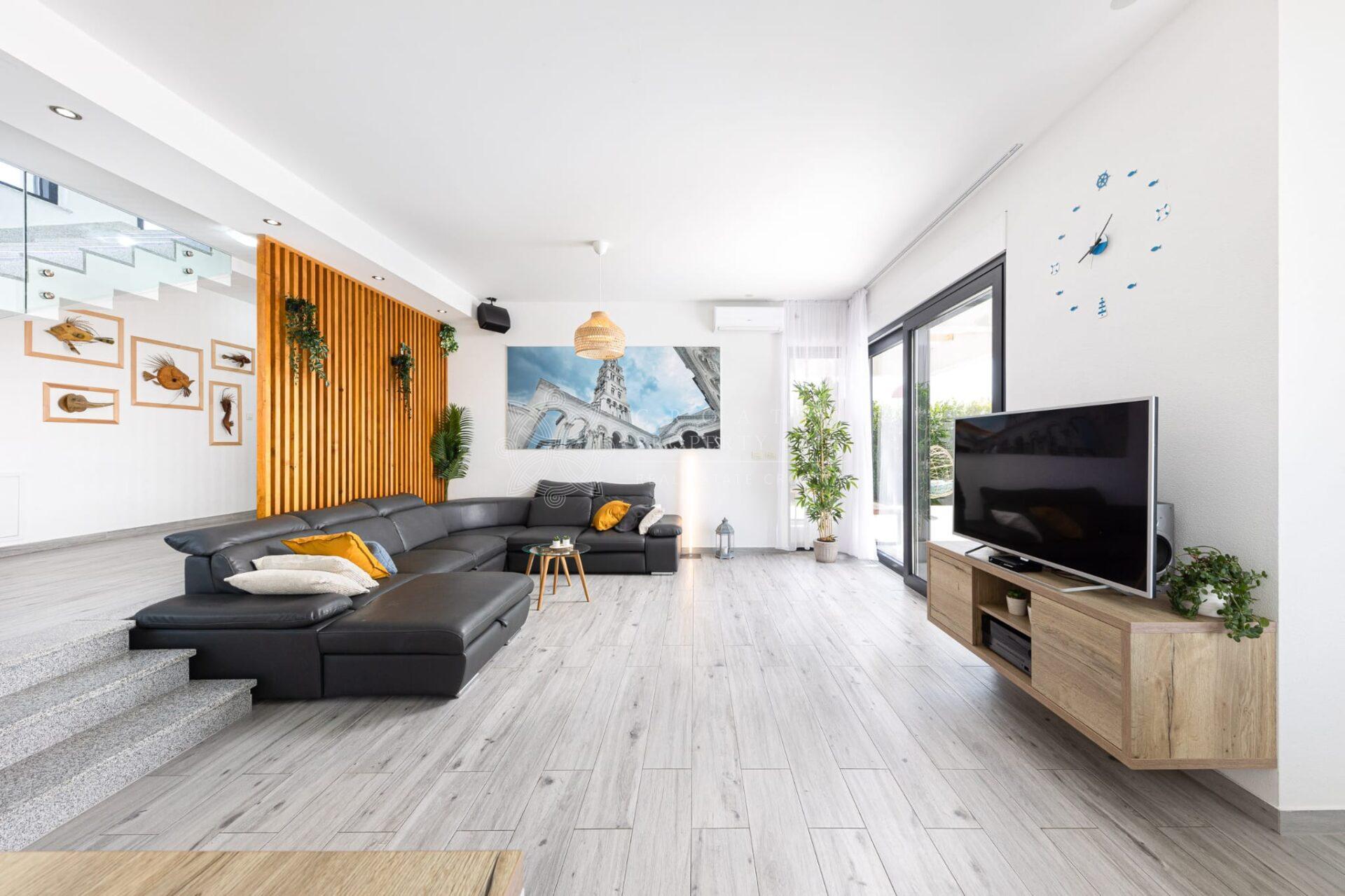 Croatia Split area modern villa with panoramic sea views for sale